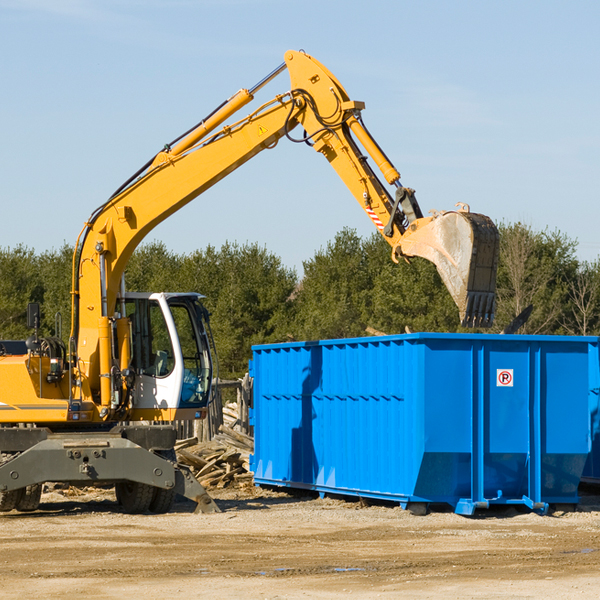 how many times can i have a residential dumpster rental emptied in Columbus ND